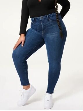 Good American Jeans Good Legs Size 26 W Plus Skinny Sculpting Xtra Stretch  NWT
